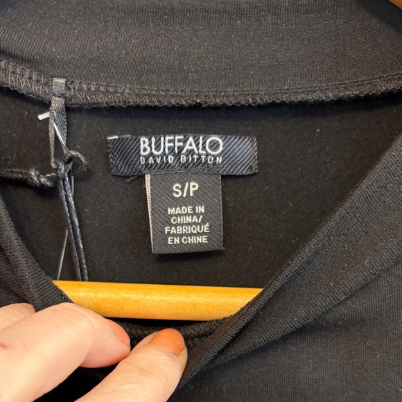 Buffalo David Bitton Black Asymmetrical Sheath Dress - Picture 3 of 5